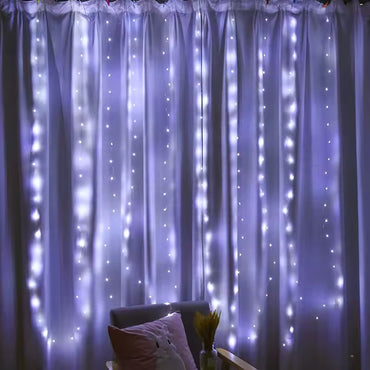(Net) Vertical Led 6M 200 White Lights