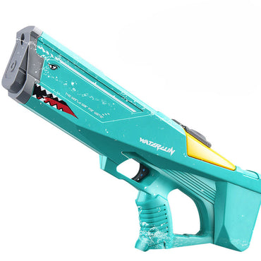 (NET) High Pressure Electric Water Gun Large Capacity Automatic Water Guns Shark Adult Kids Outdoor Beach Pool Summer Toys Watergun
