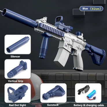 (NET) M416 Electric Water Gun Summer Beach Water Park Toy For Kids Adult Toy