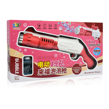 Electric 19 Hole Rifel Bubble Gun