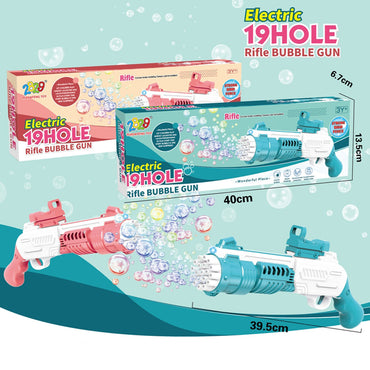 Electric 19 Hole Rifel Bubble Gun