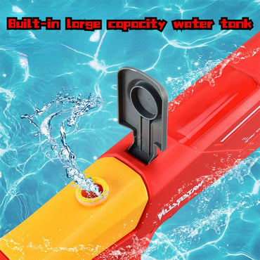(NET) High Pressure Electric Water Gun Large Capacity Automatic Water Guns Shark Adult Kids Outdoor Beach Pool Summer Toys Watergun
