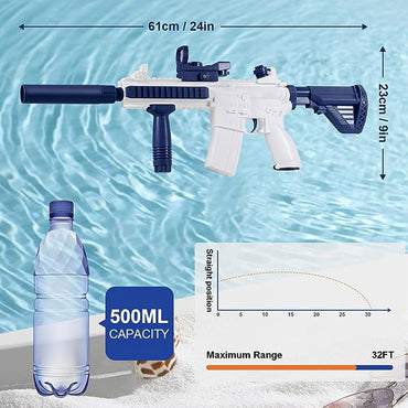 (NET) M416 Electric Water Gun Summer Beach Water Park Toy For Kids Adult Toy