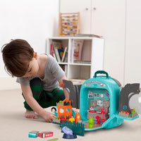 (Net) My-PETS 3-in-1 Backpack Bag with Pet Hospital for Young Pet Enthusiasts