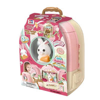 (Net) 3-in-1 Adventure Backpack with Rabbit Toy for Young Explorers