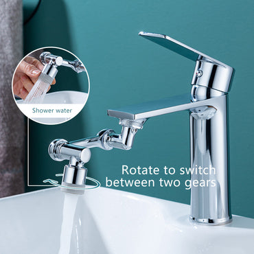 (NET) Plastic 1080 Degree Swivel Sink Faucet Aerator Universal Splash Movable Tap Sprayer Head Faucet Extender / 23FK051