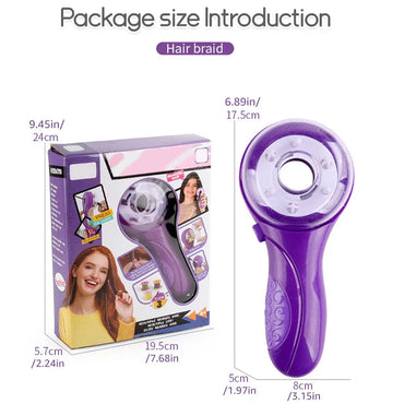 Electric Hair Braider Kit - Fashion Salon Pretend Play Toy