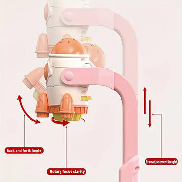 Trace & Draw Art LED Projector Drawing Board - Pink Kids Rocket Painting Table