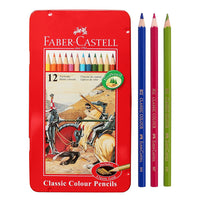 (NET) Faber Castell Color Pencils Metl flat bx 12cl