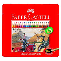 (NET) Faber Castell Color Pencils Metl flat bx 24cl