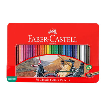 (NET) Faber Castell  Color Pencils  Metl flat bx     36cl