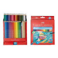 (NET) Faber Castell Color Pencils Metl flat bx Aqua. 48c