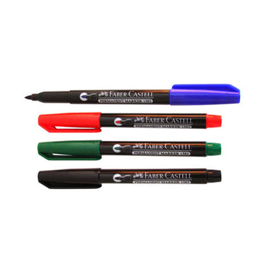 (NET) Faber Castell  Permanent  marker fine rnd. M-tip Red