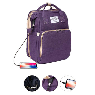 (Net) Multi-Functional Diaper Bag Backpack Travel Baby Nursing Bag Large Capacity Mommy Bag