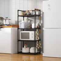 Multi-Layer Reinforced Storage Rack 4 Layers Suitable For Kitchen Living Room Bedroom Bathroom Warehouse Storage For Sundries Kitchen Countertop Organization Bath Supplies Organization Clothes OrganizatIon / 6617-4