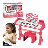 (Net)Electronic Piano Large Set Microphone Chair Piano For Children