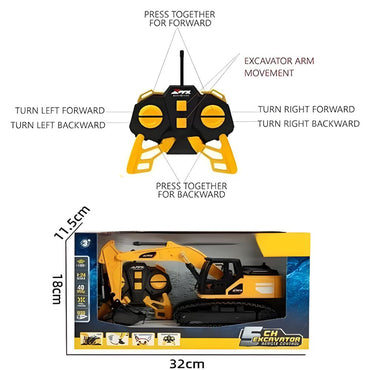 2.4G RC Truck Digger Tractor Car for Boys