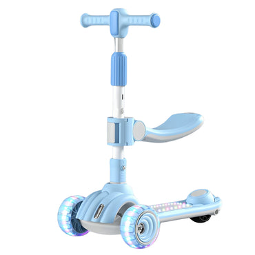 (Net) Height Adjustable Handle Toddler Scooter With Light Wheels And Brake