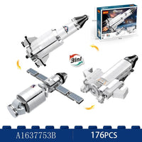 176-Piece Rocket and Satellite Building Blocks Set