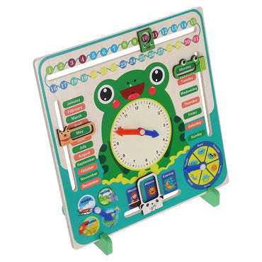 Wooden Multifunctional Calendar Clock