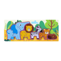 Wooden 3D Puzzle Education Learning Baby Toys - Montessori Materials