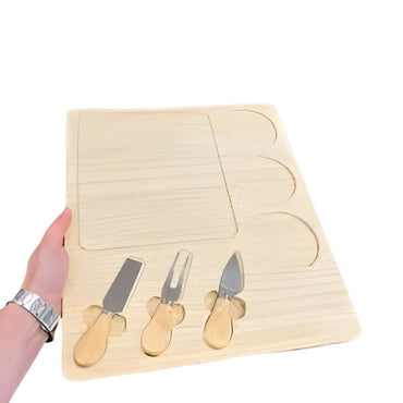 Bamboo Cheese Board Set