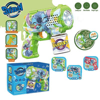 ( Net ) Stitch Soap bubble Gun With Light Up Soap Liquid Bottle