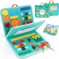 (Net) Sensory Activity Book Clock Design Busy Board