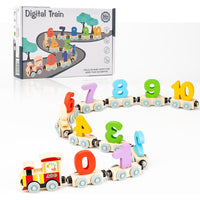 Wooden Digital Train Toy For Children