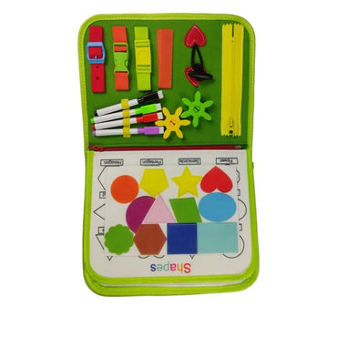 (Net) Sensory Activity Book Green Animal Zoo Design Busy Board