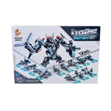12-in-1 Robot Transform Car Building Block Toy - Educational Learning