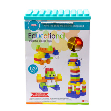 Educational Building Blocks - 120 Multicolor DIY Bricks Toy