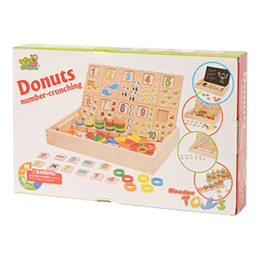 Wooden Donuts Number Crunching With Numbers And Animals