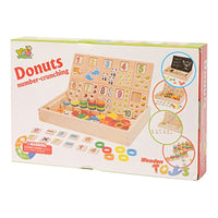 Wooden Donuts Number Crunching With Numbers And Animals
