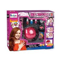 Creative 3-in-1 Children's Nail Art Kit with LED Lamp and Glitter