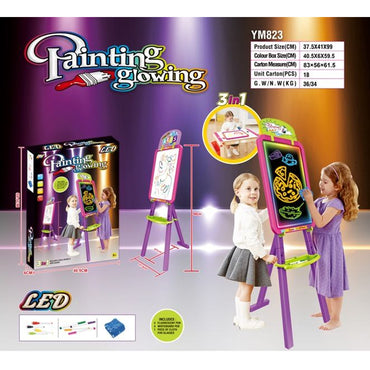 (Net) Magnetic 3-in-1 Educational Drawing Board for Kids