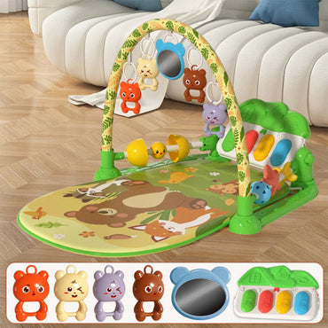 (Net) Bear Baby Play Piano Gym And Toy Mattress