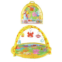 (Net) Interactive Baby Fitness Frame & Puzzle Mat - Sea Animals and Dinosaurs Design