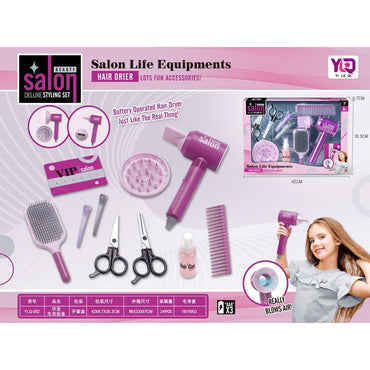 Battery-Operated Hair Dressing Set Toy