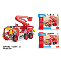 DIY 3D Metal Puzzle Fire Fighting Truck Building Set