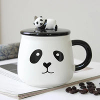 (Net) Panda Design Ceramic Cup with Matching Cap / 890120