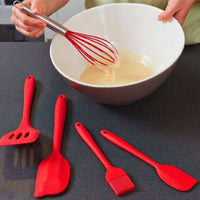 5 Pcs Non-stick Silicone Spatula Set Home And Kitchen Accessories Cooking Tools For Baking / KQ434