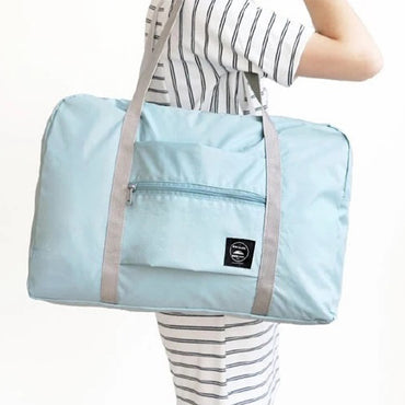 (net) New Nylon Foldable Travel Bag Unisex Large Capacity Luggage Bag