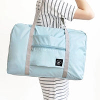 (net) New Nylon Foldable Travel Bag Unisex Large Capacity Luggage Bag