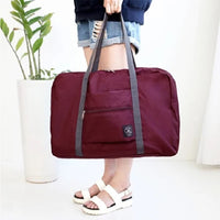(net) New Nylon Foldable Travel Bag Unisex Large Capacity Luggage Bag