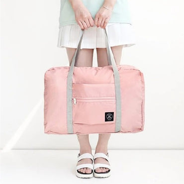 (net) New Nylon Foldable Travel Bag Unisex Large Capacity Luggage Bag