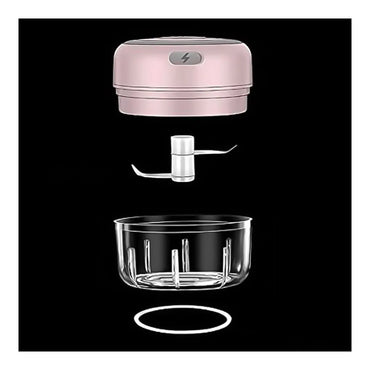 **(NET)** Mini Portable  Electric Garlic Machine Kitchen Meat Chopper Seasoning & Spice for Garlic Vegetables Salad