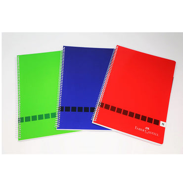 (NET)Faber-Castell Univ. Book  A5 D.Spiral 144sh  90g Lined