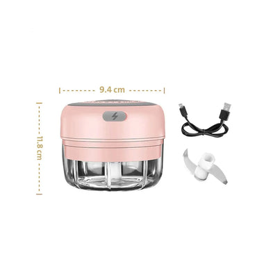 **(NET)** Mini Portable  Electric Garlic Machine Kitchen Meat Chopper Seasoning & Spice for Garlic Vegetables Salad