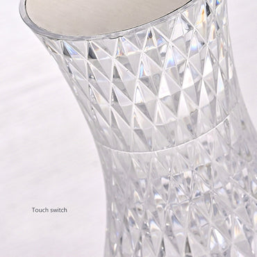 (NET) Vase Shape Atmosphere Crystal Lamp Diamond Table Lamp Home Decorations LED Lights / 75648